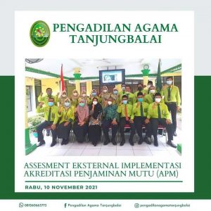 Survey Observasi Implementasi Akreditasi Penjaminan Mutu dalam rangka Surveillance ke-3 di Pengadilan Agama Tanjungbalai