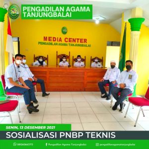 Pengadilan Agama Tanjungbalai Ikuti Bimtek Pengelolaan Penerimaan Negara Bukan Pajak (PNBP) Teknis secara Virtual
