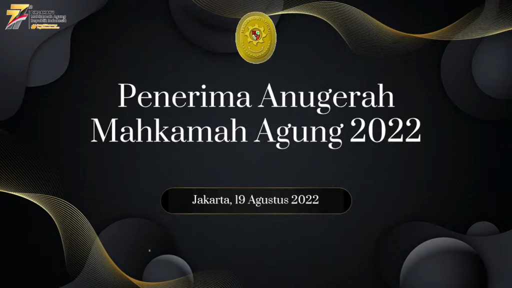 Pengadilan Agama Tanjungbalai Raih Peringkat Pertama Penerima Anugerah Mahkamah Agung RI